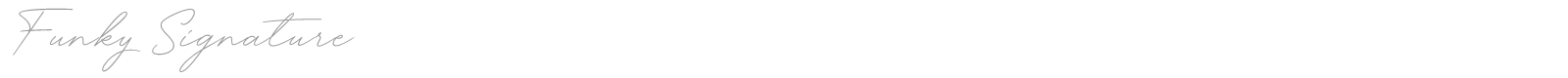 Funky Signature font preview